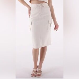 Marc New York Jeans Cargo Midi Skirt - Size 8